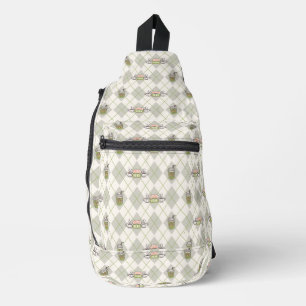Sac À Bandoulière FRIENDS™ Motif à carreaux de Central Perk