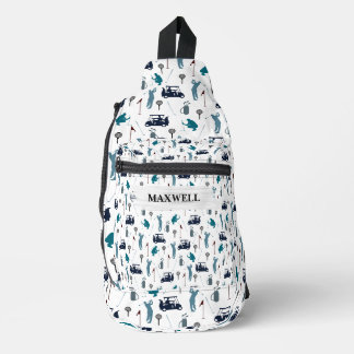 Sac À Bandoulière Golf Sport Blue Nom de la marine