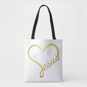 Sac à bandoulière grand format Loving Jesus