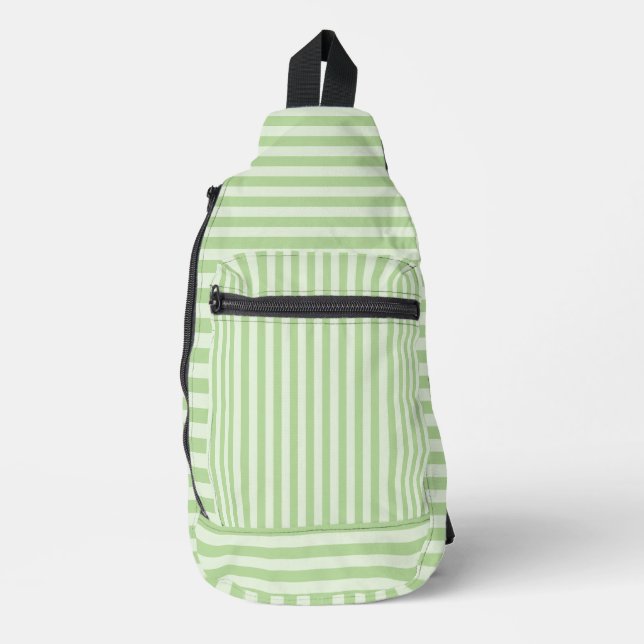 Sac À Bandoulière Green Stripes (Recto)
