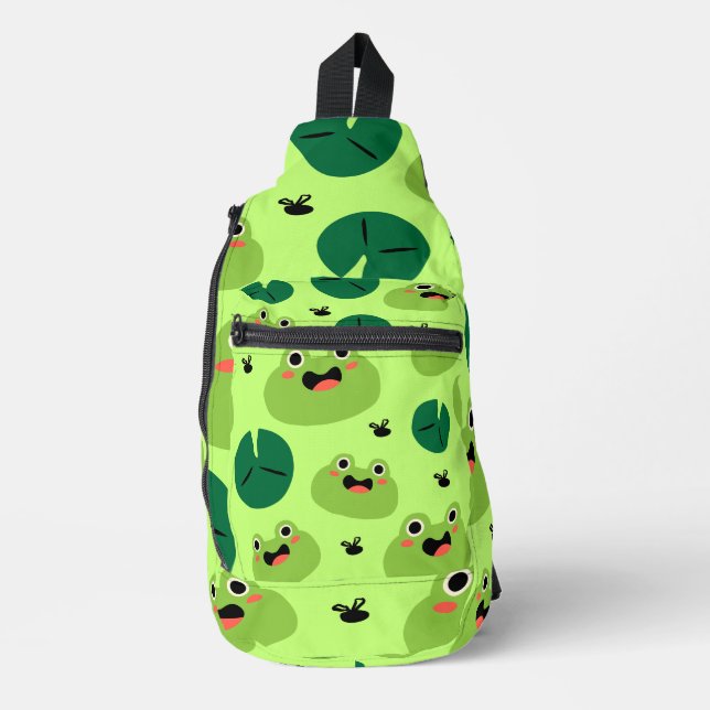 Sac À Bandoulière Grenouille drôle (Recto)