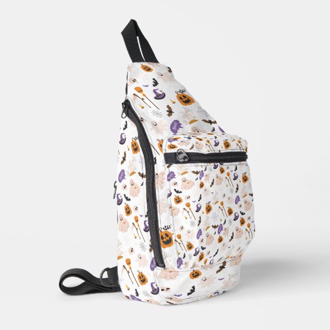 Sac À Bandoulière Halloween Cartoon Pattern (Coin gauche)