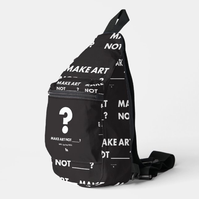 Sac À Bandoulière HPP MAKE ART NOT _____? Crossbody Bag (Coin droit)