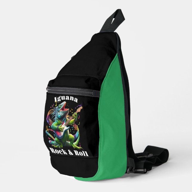 Sac À Bandoulière Iguana Dweller Rock & Roll (Coin droit)