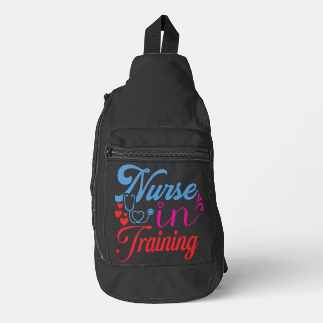 Sac À Bandoulière Infirmière En Formation (Recto)
