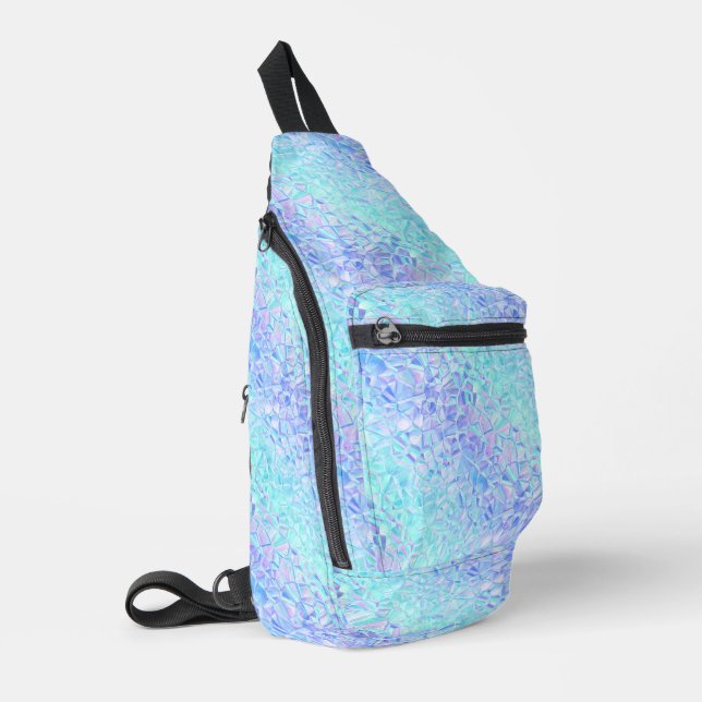 Sac À Bandoulière iridescence glacée : (Coin gauche)