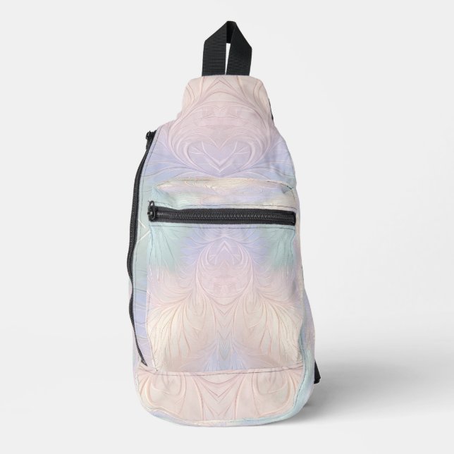 Sac À Bandoulière Iridescente Abstraite moderne (Recto)