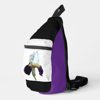 Sac à bandoulière Iris Violet et Blanc