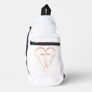 Sac À Bandoulière J'aime mon chéri • Pour toujours et à jamais ^_^