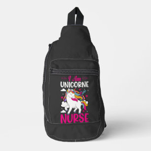SAC À BANDOULIÈRE JE SUIS UNICORNE NURSE