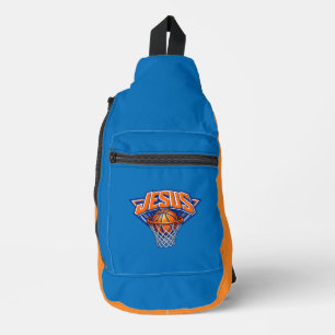 Sac À Bandoulière JÉSUS - Bleu et Orange
