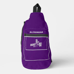 Sac À Bandoulière Joueuse de basket, équipe, cadeau d'anniversaire