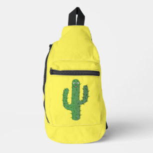 Sac À Bandoulière Jour des morts heureux Cactus