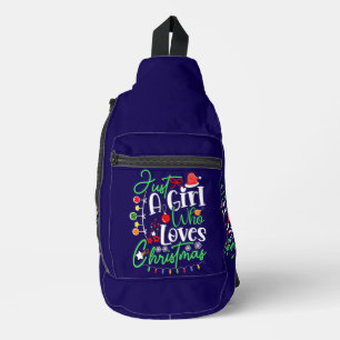Sac À Bandoulière Juste Une Fille Qui Aime Noël