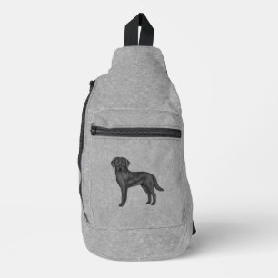 Sac À Bandoulière Labrador Retriever noir Chien de laboratoire de de