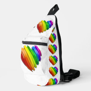 Sac À Bandoulière Le cœur sculptural tridimensionnel de SlipperyJoe