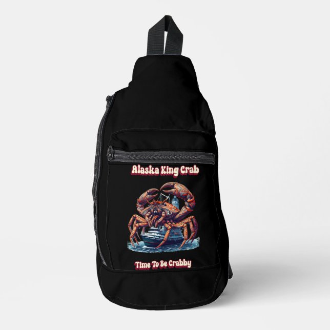 Sac À Bandoulière Le Crabe du roi de l'Alaska (Recto)