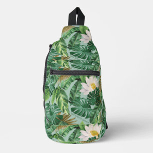 Sac À Bandoulière Le Motif blanc Lotus Tropical Canopy