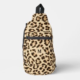 Sac À Bandoulière Leopard en cuir Imprimer Motif Monogramme