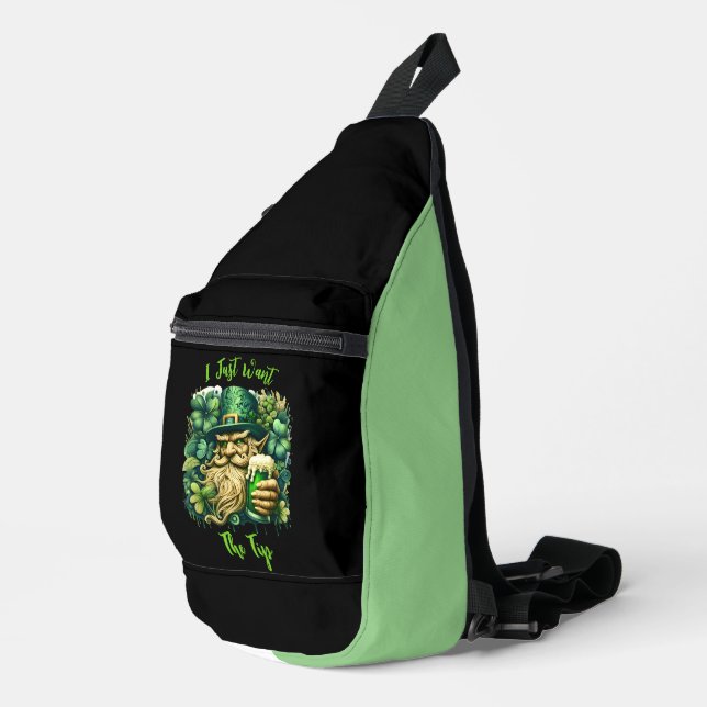 Sac À Bandoulière Leprechaun Et Bière (Coin droit)