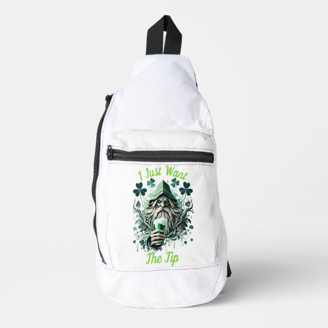Sac À Bandoulière Leprechaun Whimsical Savourer Une Brassée (Recto)