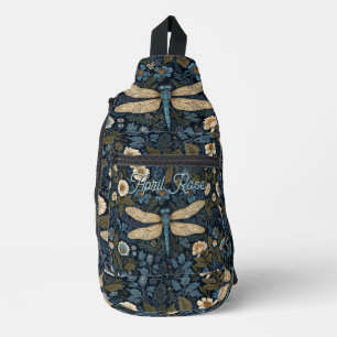 Sac À Bandoulière Libellule bleue vintage