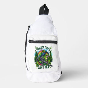 Sac À Bandoulière Lizard Warrior sauve les arbres