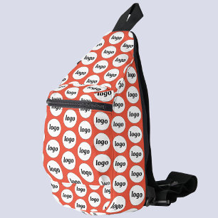 Sac À Bandoulière Logo Motif Business Promotion Branding Orange
