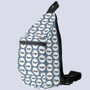 Sac À Bandoulière Logo Motif Entreprise Promotion Marque Bleue