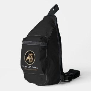 Sac À Bandoulière Logo Professionnel Élégant Gold Lion