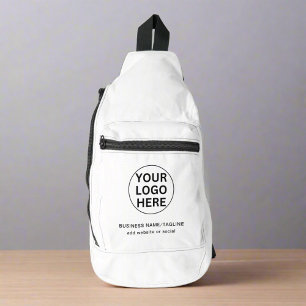 Sac À Bandoulière Logo promotionnel tendance noir et blanc