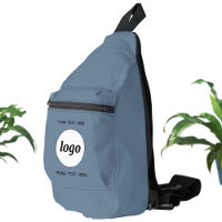 Logo Texte Professionnel Promotion Marque Bleue