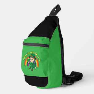 Sac À Bandoulière Lutrin de dessin animé mignon avec trèfle et arc-e
