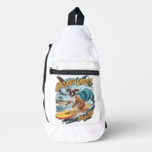Sac À Bandoulière Majestic Boxer Chien Surf
