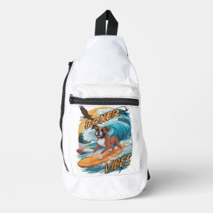 Sac À Bandoulière Majestic Boxer Surfer Conquérir des vagues