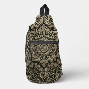 Sac à bandoulière mandala or