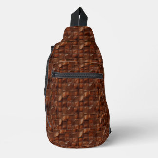 Sac À Bandoulière Marron Cuir Polyvalent Look