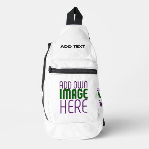 SAC À BANDOULIÈRE MODÈLE DE TEXTE D'IMAGE BLANCHE SIMPLE MODERNE