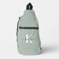 Monogramme de style moderne vert sauge