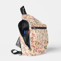 Motif à rayures florales rose pâle