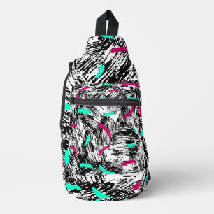 Sac À Bandoulière Motif Abstrait moderne.