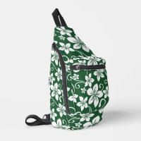 MOTIF BLUE HAWAII EN VERT FORESTIER