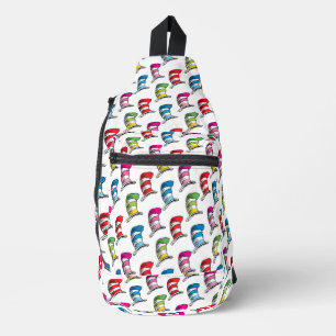 Sac À Bandoulière Motif Chapeau Coloré du Chat dans le Chapeau