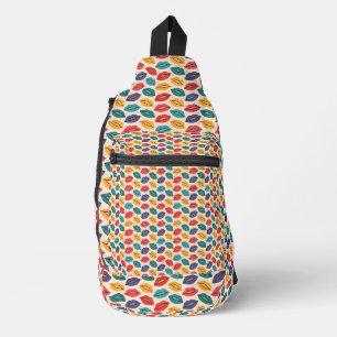 Sac À Bandoulière motif de baiser