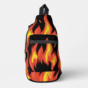 Sac À Bandoulière Motif de contraste attrayant Noir moderne