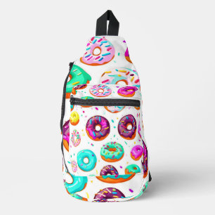Sac À Bandoulière Motif de donuts à la crème délicieux