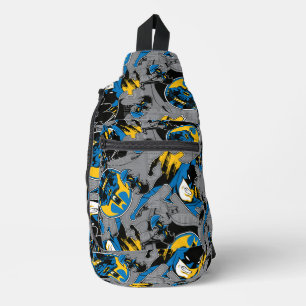 Sac À Bandoulière Motif de lancer à fond Batman