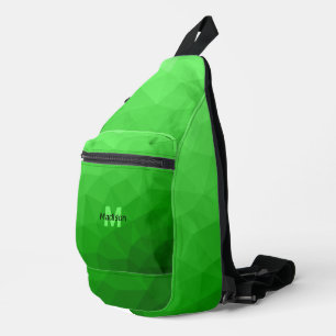 Sac À Bandoulière Motif de maillage géométrique vert clair