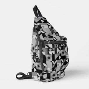 Sac À Bandoulière Motif géométrique du milieu du siècle
