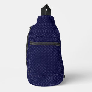 Sac À Bandoulière Motif géométrique islamique bleu foncé